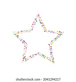 Green Circle Top White Background. Decoration Polka Postcard. Independence Dust Background. White Round Invitation Card.