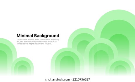 A green circle wavy shape pattern created a trees visual element. It can be suitable for minimal background and everything related to banners, cover, nature, and related to backgrounds.