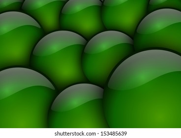 green circles as abstract background