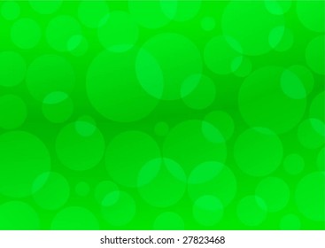 Green circles. Abstract background