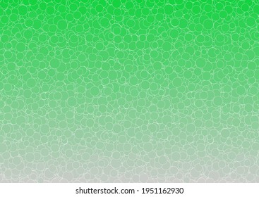 Green circles background. Green confetti. Vector illustration.
