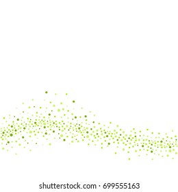 Green circles and dots wave