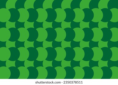 Fondo geométrico de círculos verdes, pancarta, plantilla de folleto