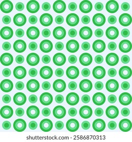 Green Circles Geometric Pattern Modern Shapes Background