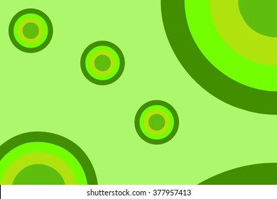 green circles pattern background