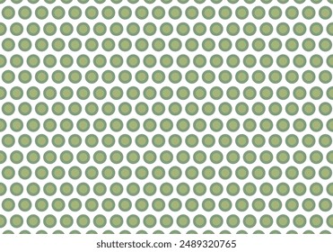 Green circles pattern background on white background