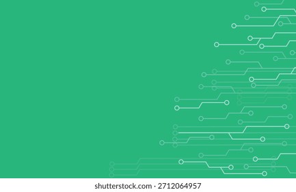 Hintergrundgrafik zur Technologie einer grünen Platine