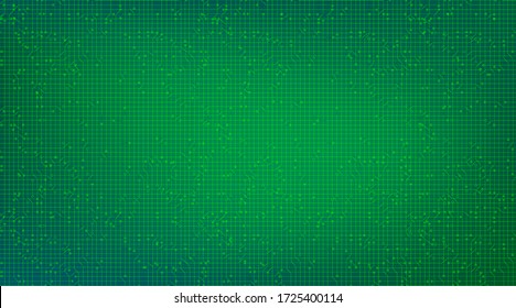 Green Circuit Board Technology on Future Background,Hi-tech Digital and Communication Concept design,Free Space For text in put,Vector illustration.