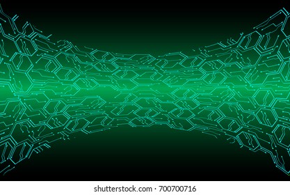 green circuit board vector background