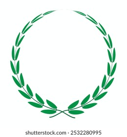Verde circular laurel folhas usar para o troféu vencedor
Conjunto de modelo de logotipo verde ícone de vetor desenho de ilustração