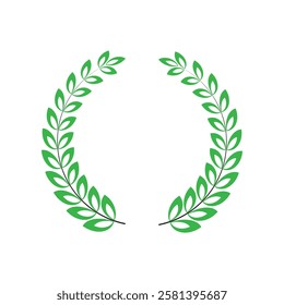 
Green circular  leaf logo desgin
