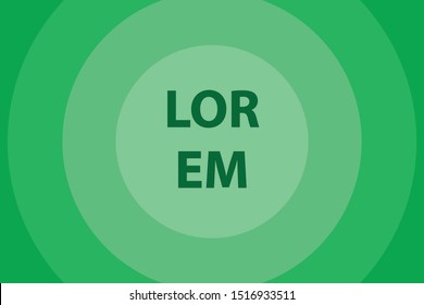 green circular template background style vector graphic