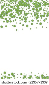 Green Citrus Background White Vector. Fruit Tiled Set. Juicy Wallpaper Lime. Yellow Cute Decoration.