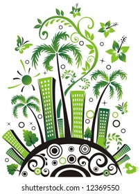 Green city.