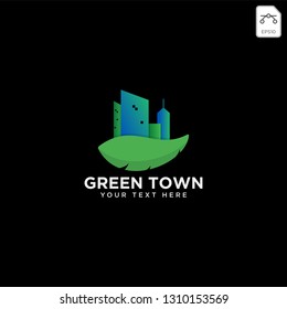 green city agriculture logo template vector illustration icon element