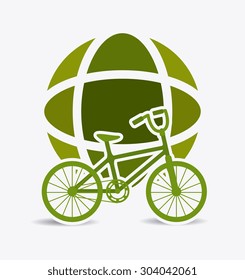 Green city design, vector illustration eps 10.