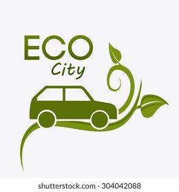 Green city design, vector illustration eps 10.