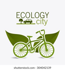 Green city design, vector illustration eps 10.