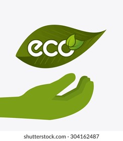 Green city design, vector illustration eps 10.