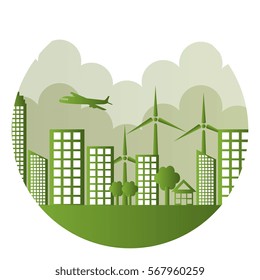 green city ecology buildings