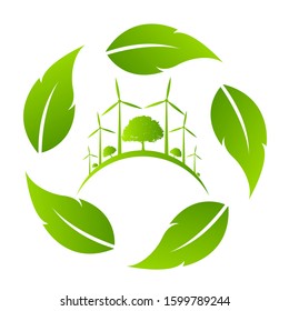 Green city. Ecology concept. Save life and environment 