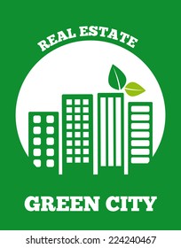 green city graphic design , vector illustration
