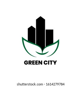 green city logo like icon for business corporate, design template - vector illustration