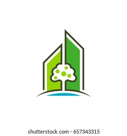 Green City Logo Template