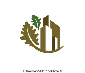 Green City Logo Template Design Vector, Emblem, Design Concept, Creative Symbol, Icon