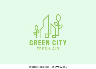 green city logo vector icon illustration