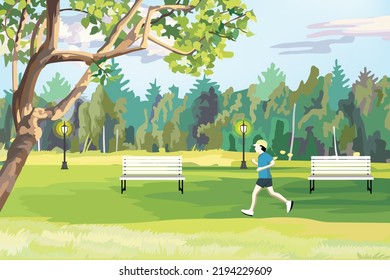 The green city park is public area to relax and do many activities together