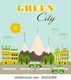 Green city. Save the earth