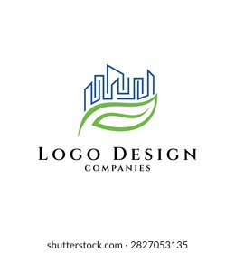 Green City Simple Logo Concept