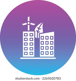 Green City Vektorsymbol. Kann für Druck-, Mobil- und Web-Anwendungen verwendet werden.