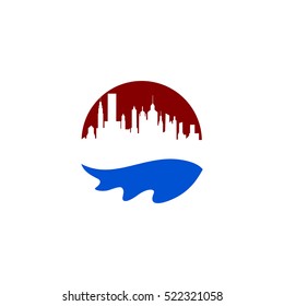 green city vector logo