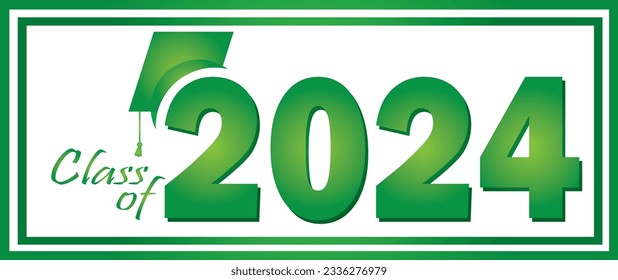 Green Class of 2024 Banner