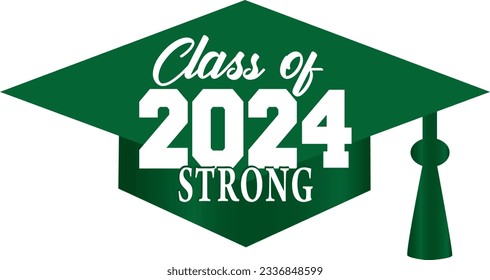 Clase Verde de 2024 Sólida Graduación