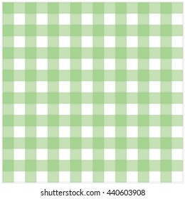 Green classic checkered tablecloth texture vector