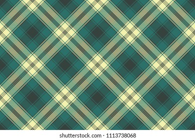 Green classic plaid seamless pattern. Vector illustration.