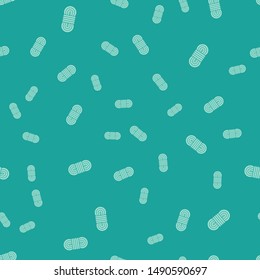 Green Climber rope icon isolated seamless pattern on green background. Extreme sport. Sport equipment.  Vector Illustration