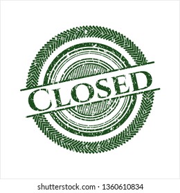 Green Closed distress rubber texture