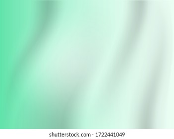 Abreviado de fondo de tela verde con ondas suaves, ilustración gráfica