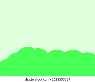 nuvem verde de baixo sobre um fundo claro , faixa,
