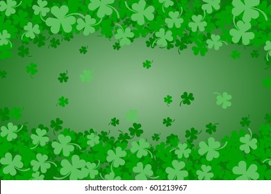 Green Clover Abstract Background for St Patricks Day.