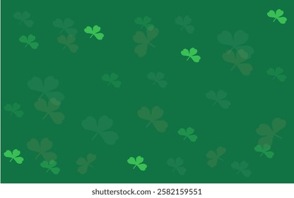 Arrière-plan trèfle vert avec motif trèfle pour la Saint-Patrick