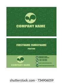Green Clover Business card template
