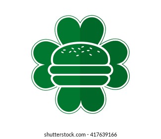 green clover culinary food fast food junk food hamburger burger