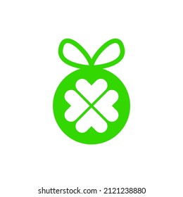 green clover gift logo icon