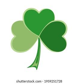 Green clover icon. Saint patrick day vector illustration design isolated