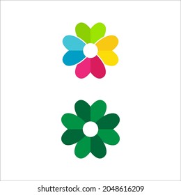 Green Clover Leaf icon Template Design Vector